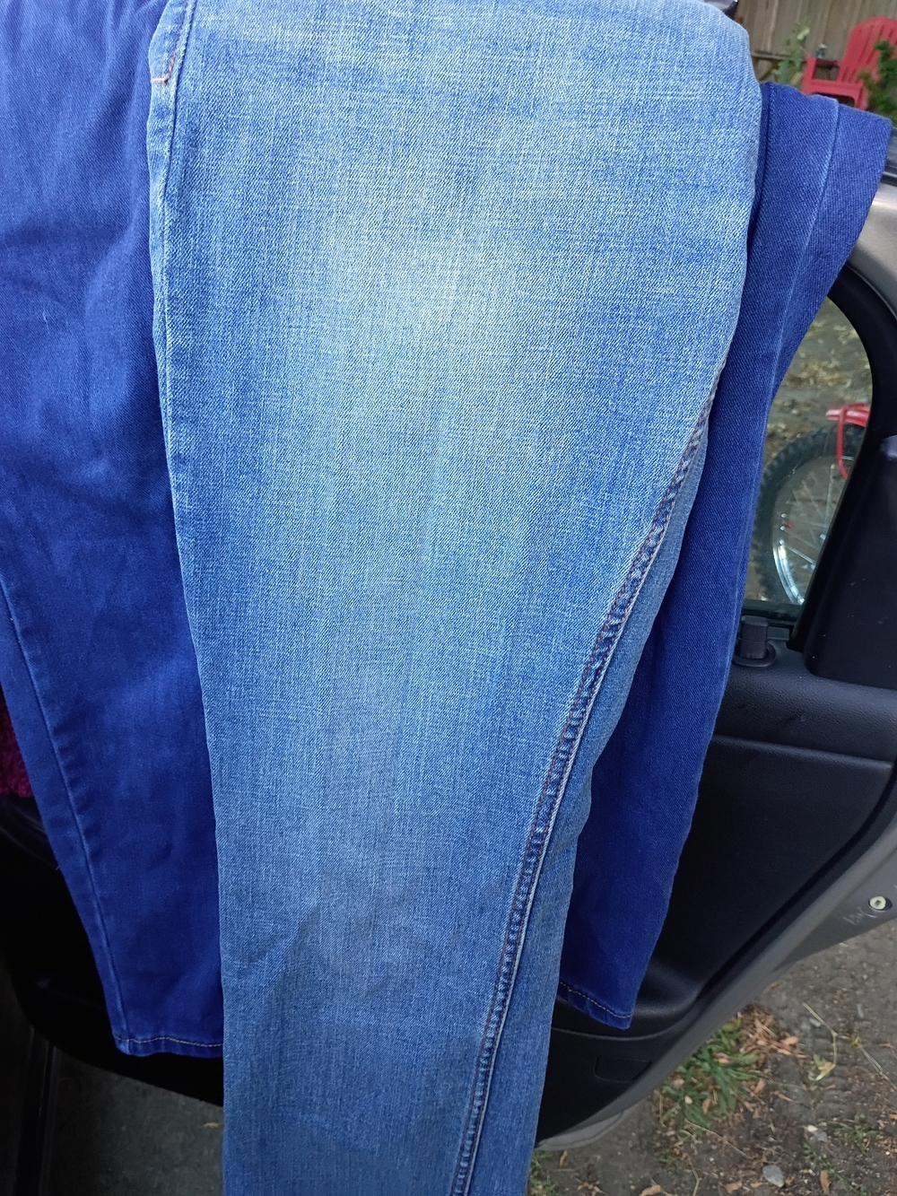 Goodfellow & Co Men’s Slim Straight Jeans — Light Blue & Deep Blue